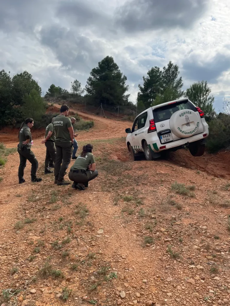 Alumnos en el curso de conducción 4×4